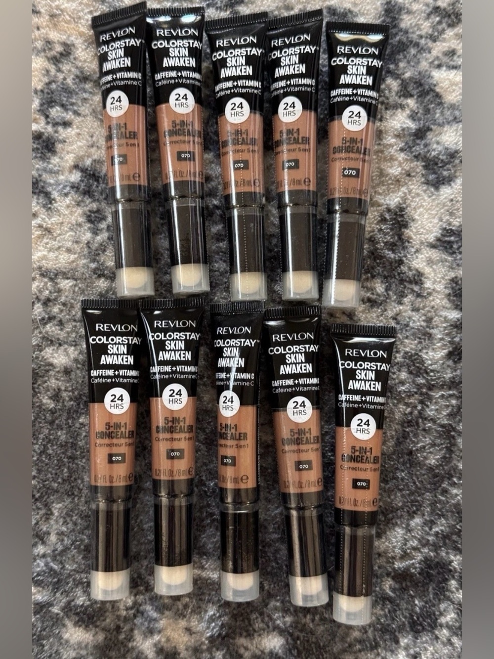 REVLON COLORSTAY SKIN AWAKEN 5-IN-1 CONCEALER #070 NUTMEG (set of 10)
